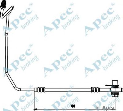 APEC BRAKING hos3873 -  Тормозной шланг